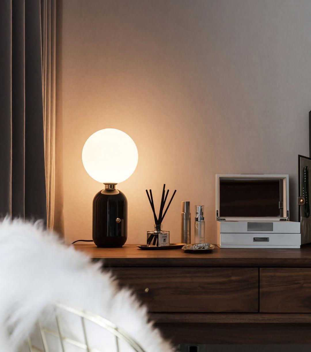 Nyxen Glass Industrial Table Lamp