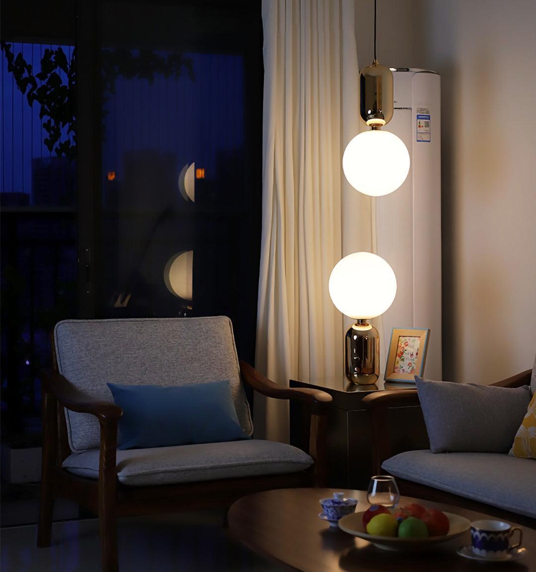 Nyxen Glass Industrial Table Lamp
