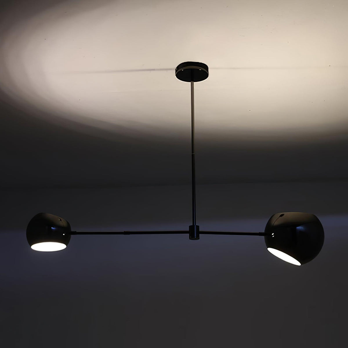 Celanella Chandelier Black Glass Acaba Elegant