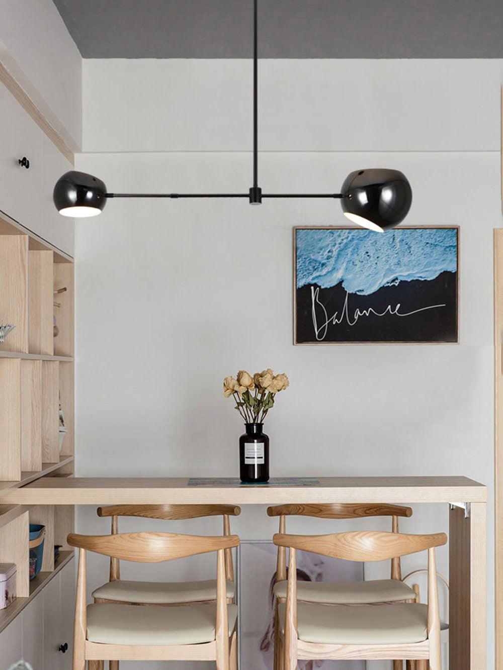 Celanella Chandelier Black Glass Acaba Elegant