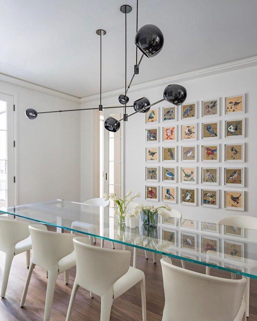 Celanella Chandelier Black Glass Acaba Elegant