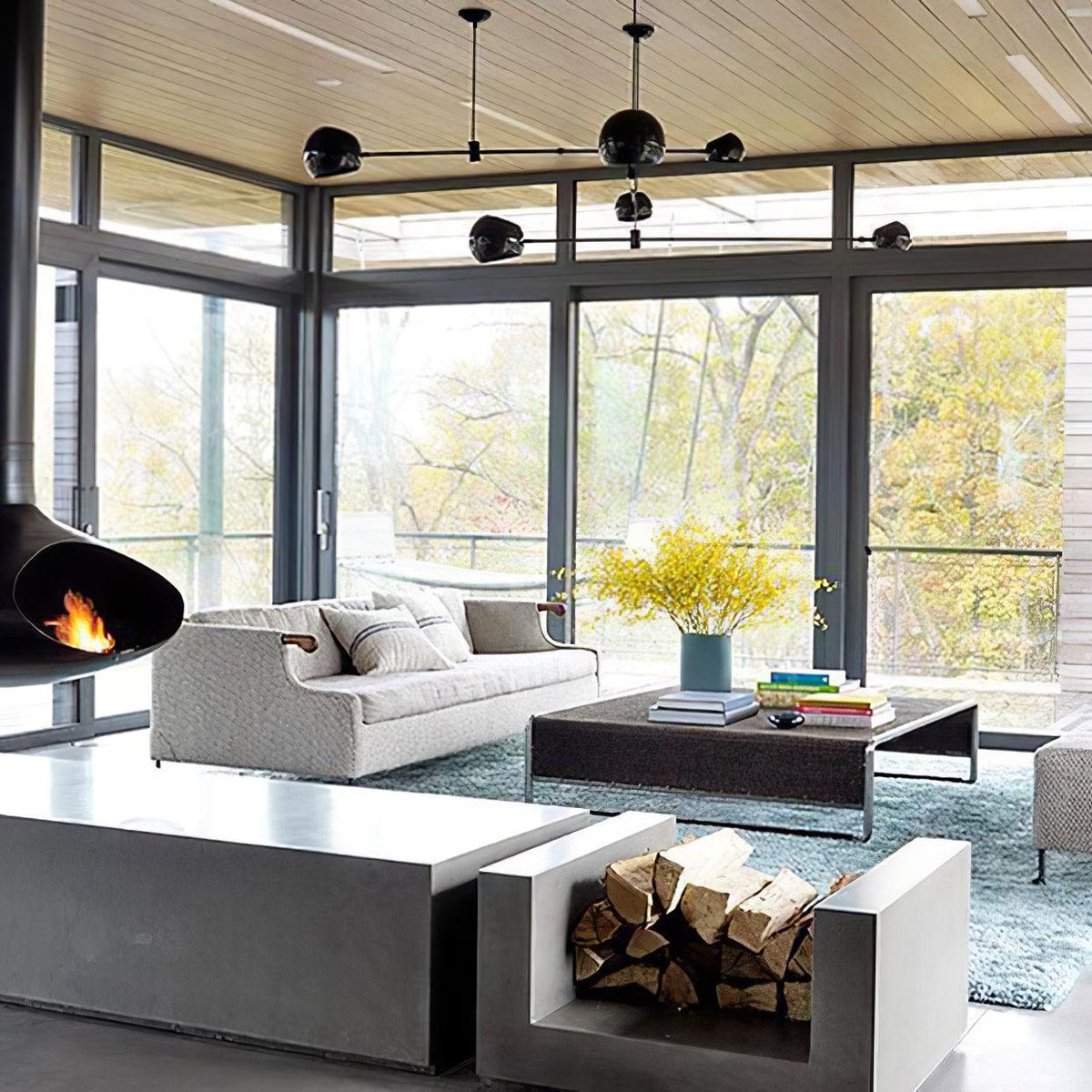 Celanella Chandelier Black Glass Acaba Elegant