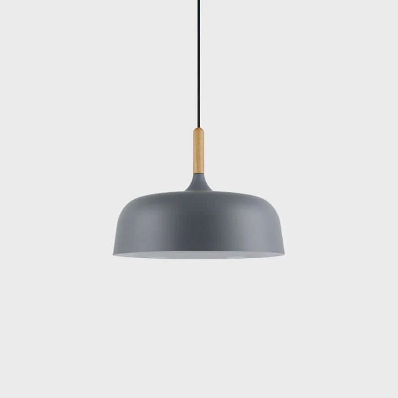 Sylivenne Pendant Lamp White Shade Wood