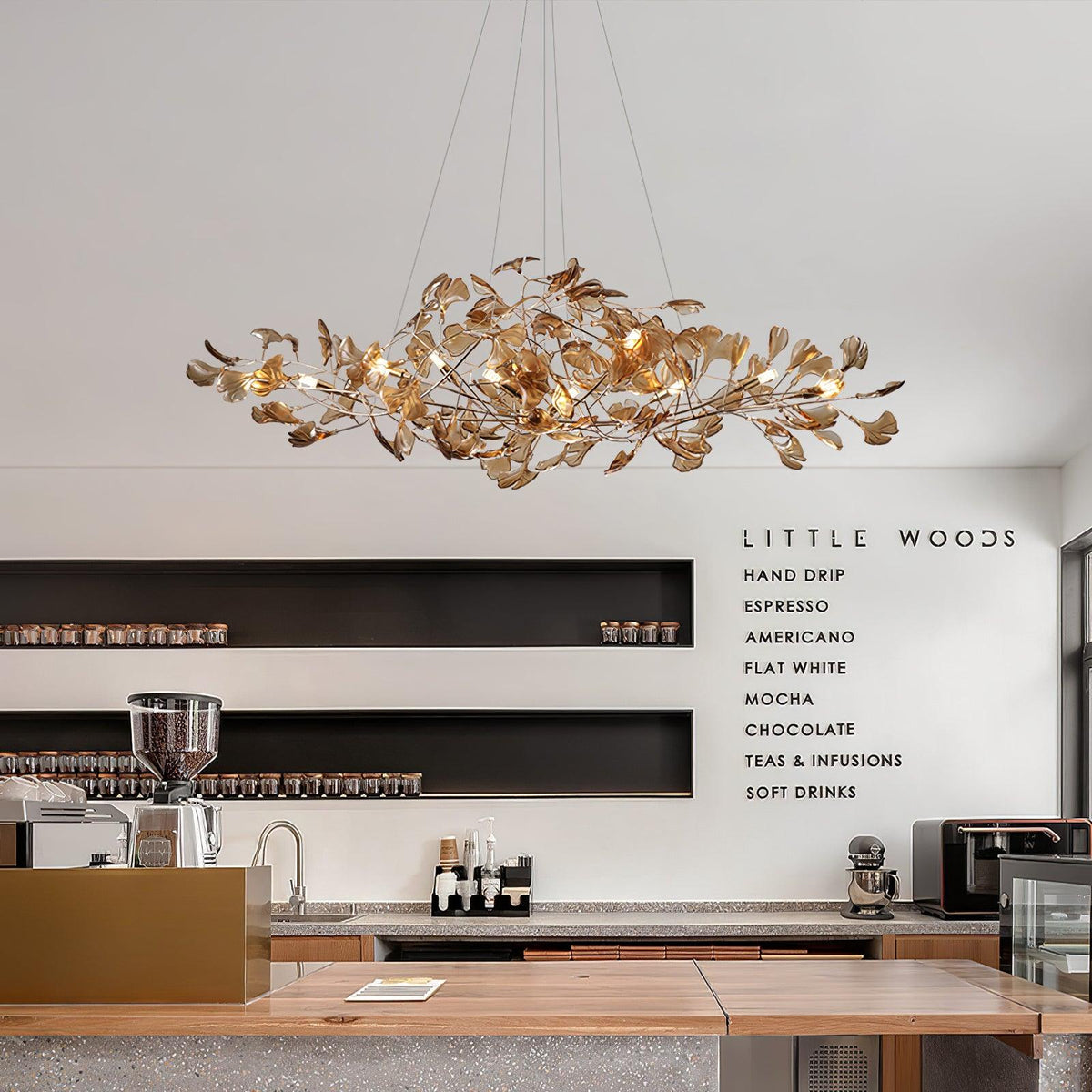 Leonie Ginkgo Acrylic Chandeliers