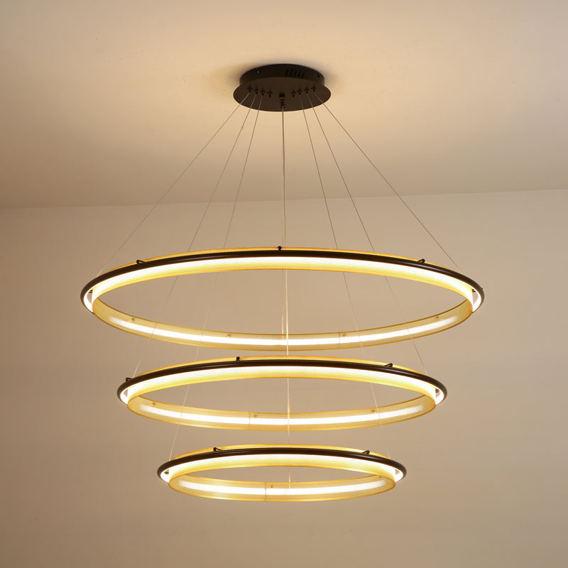 Erveliel Modern Minimalist LED Round Chandelier