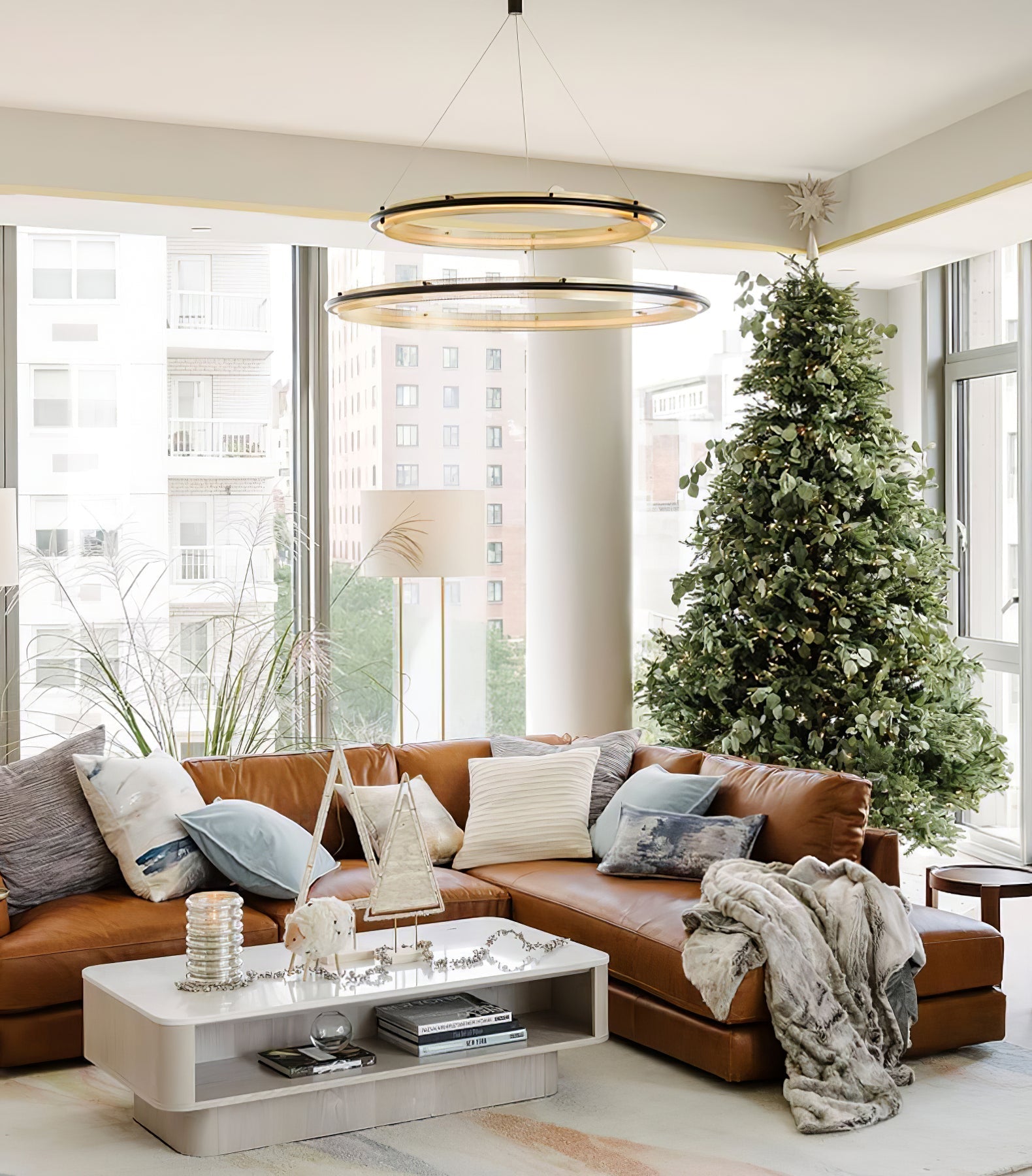 Erveliel Modern Minimalist LED Round Chandelier