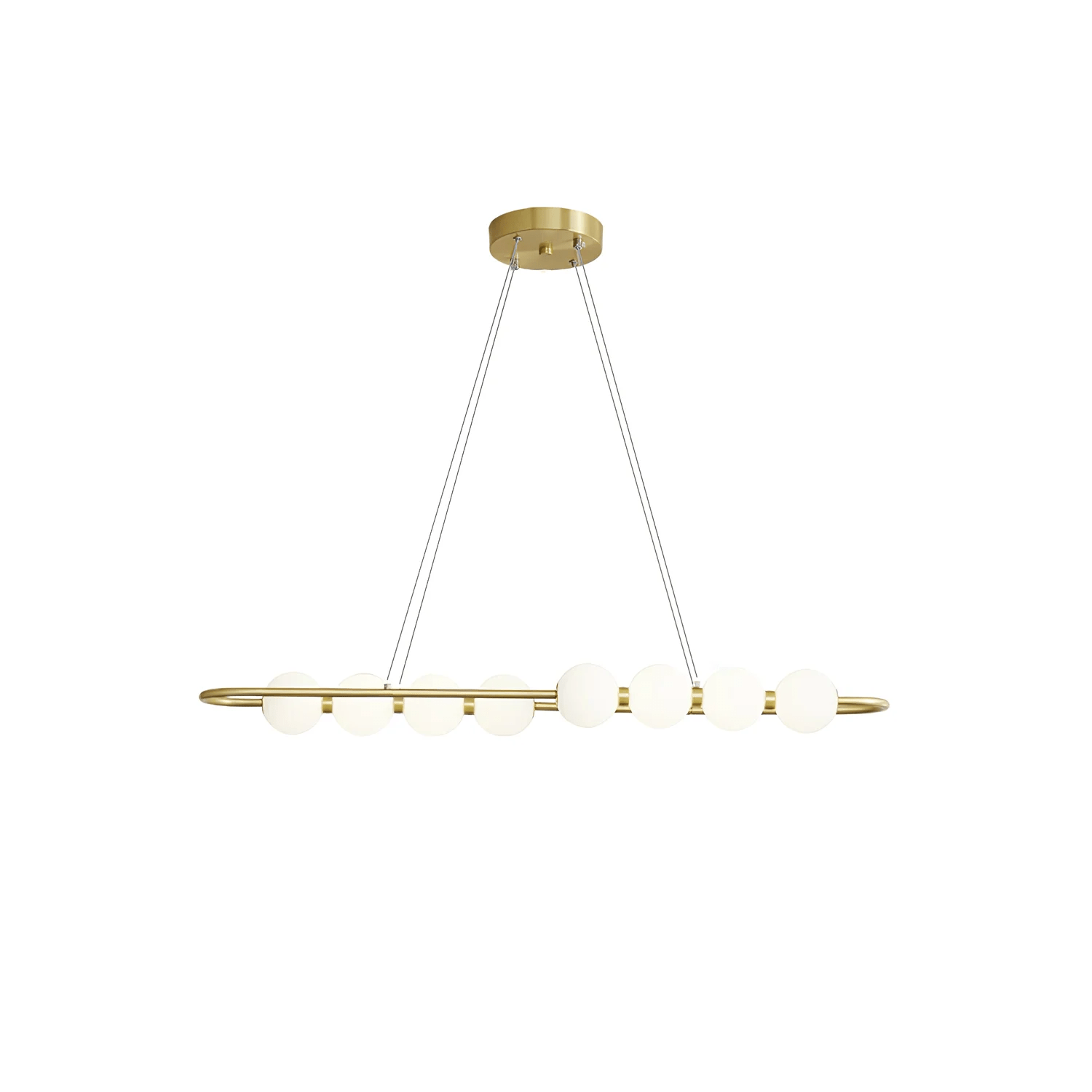 Cetalan Elegance Art Pearls Plastic Chandelier - Neutral Decor
