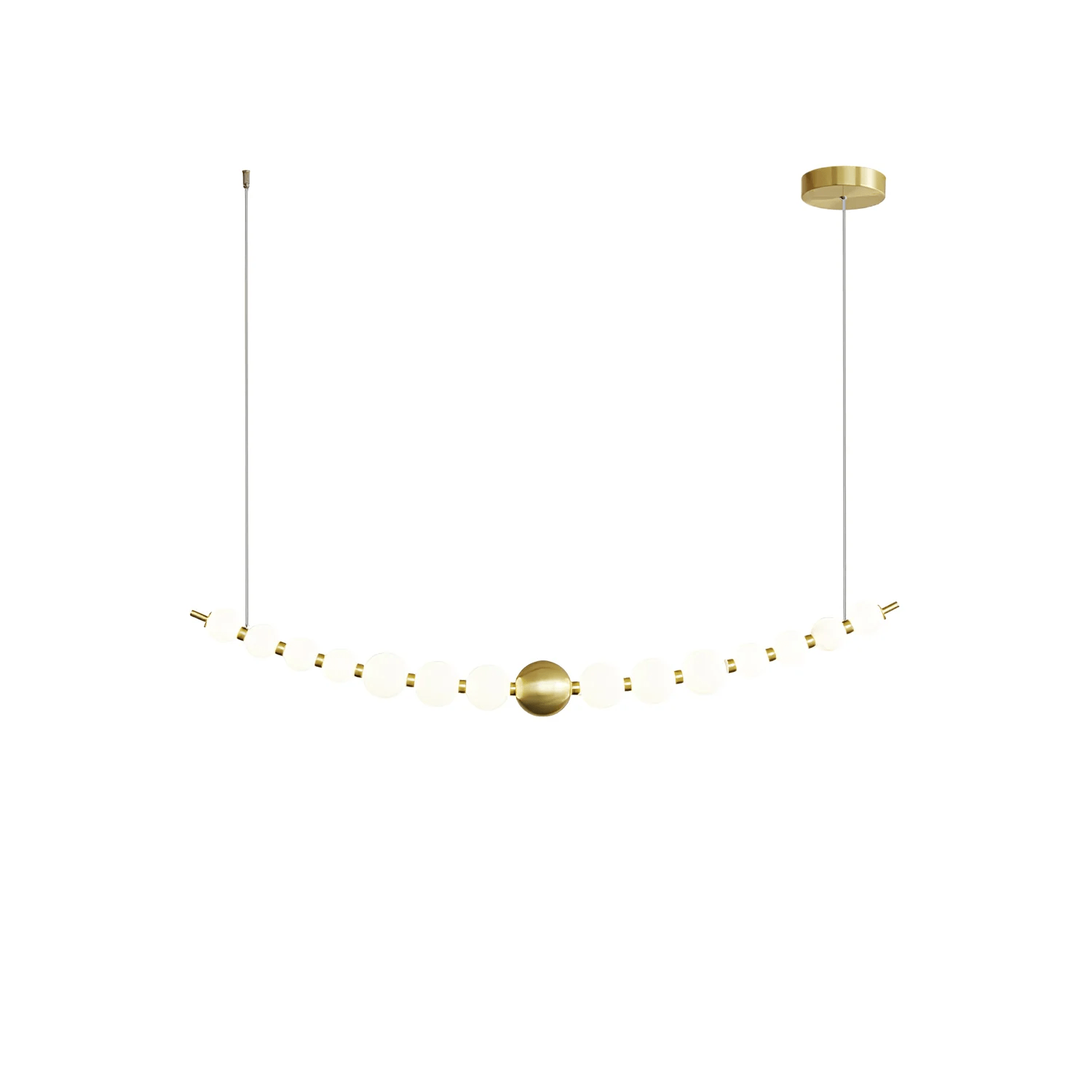 Cetalan Elegance Art Pearls Plastic Chandelier - Neutral Decor