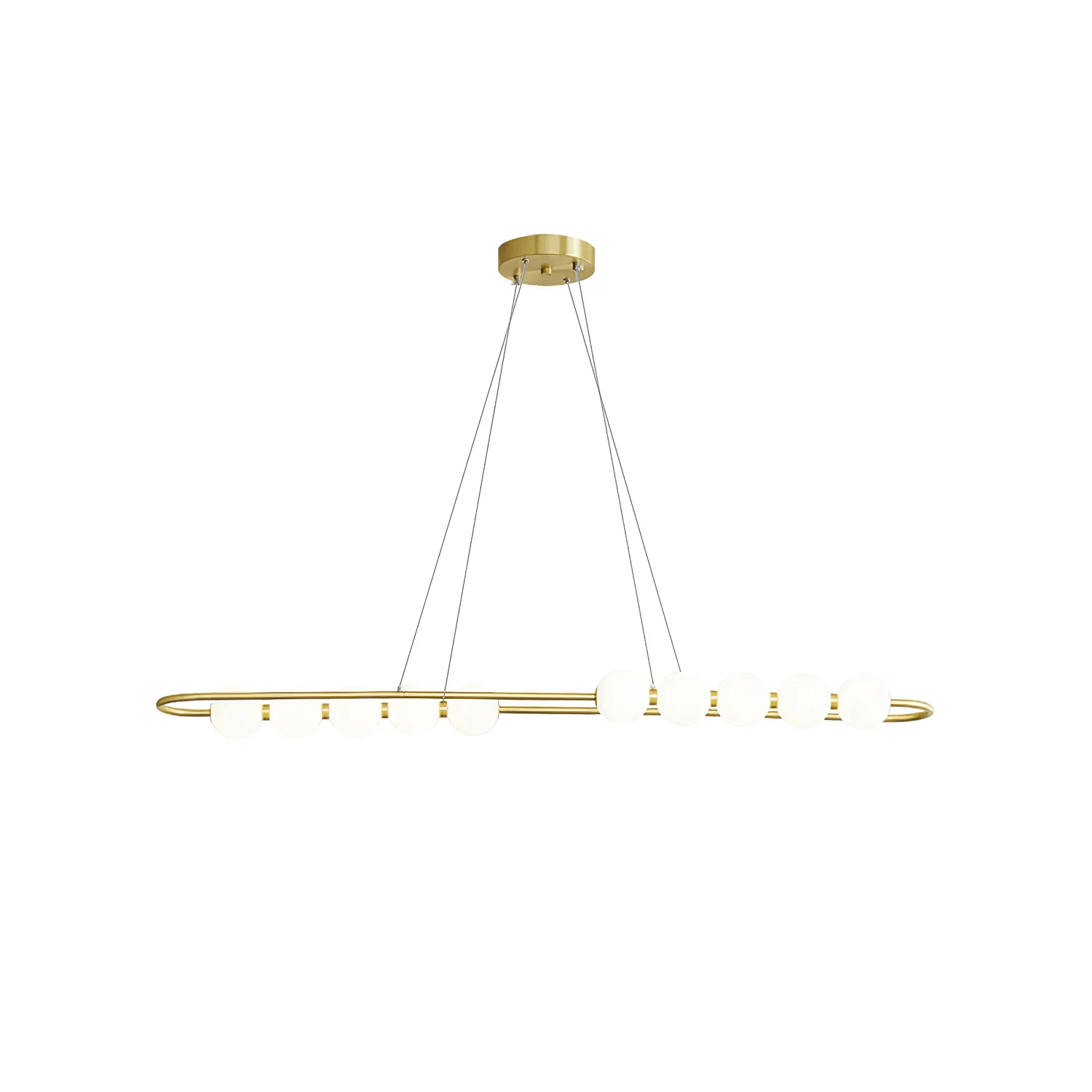 Cetalan Elegance Art Pearls Plastic Chandelier - Neutral Decor
