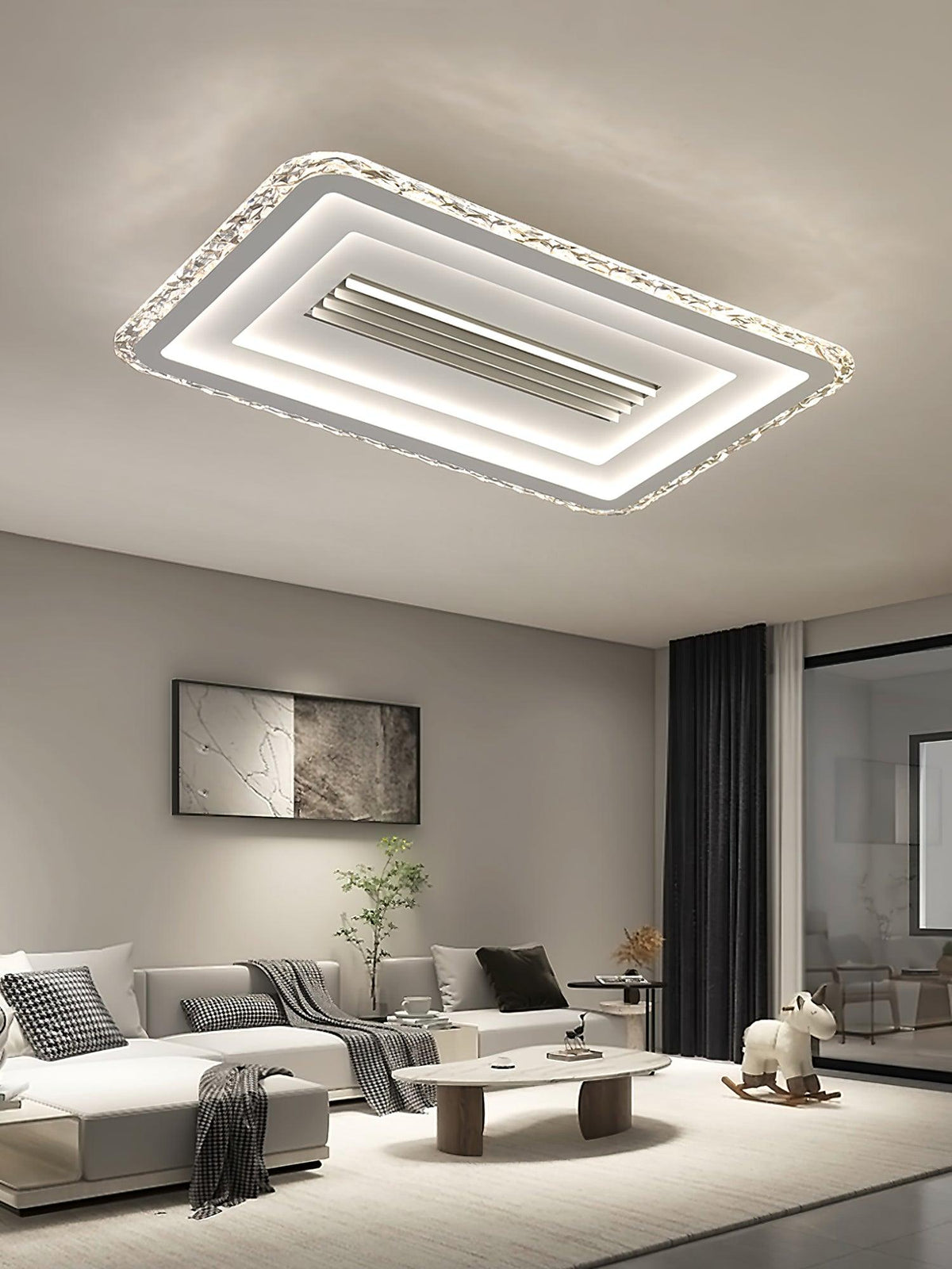 Ulthaara Modern Minimalist Ultrathin Rectangle Ceiling Lamp