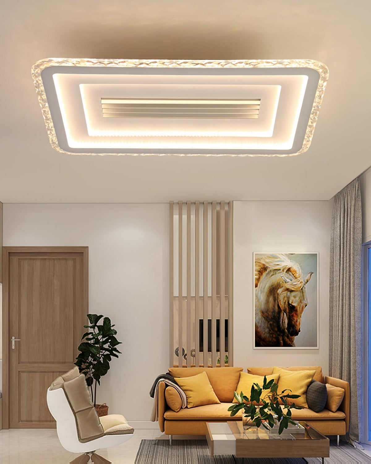 Ulthaara Modern Minimalist Ultrathin Rectangle Ceiling Lamp