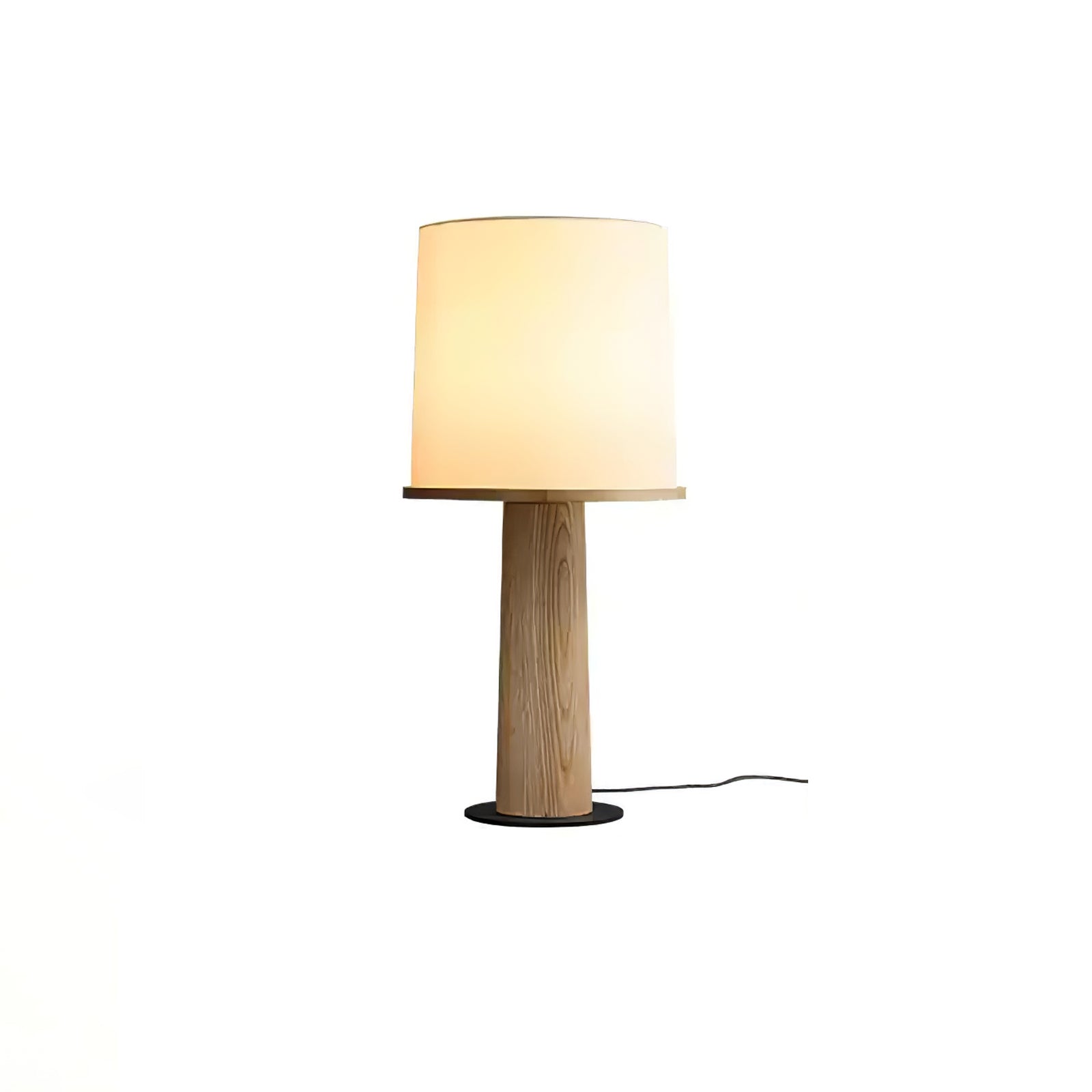 Rinirielle Wood Fabric Contemporary Table Lamp