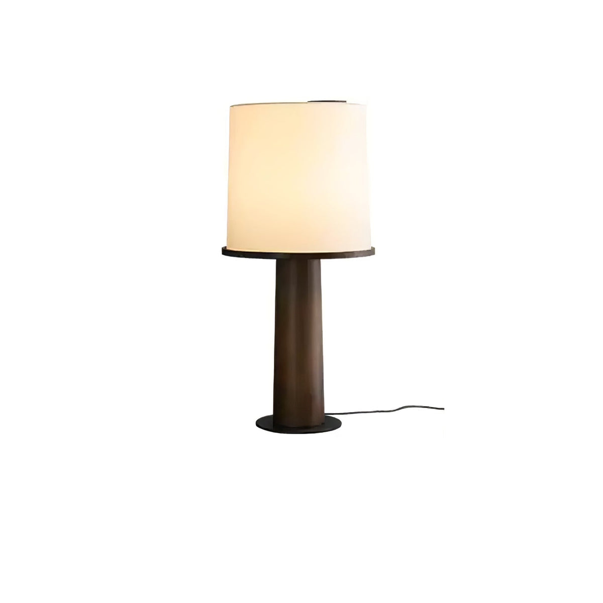 Rinirielle Wood Fabric Contemporary Table Lamp