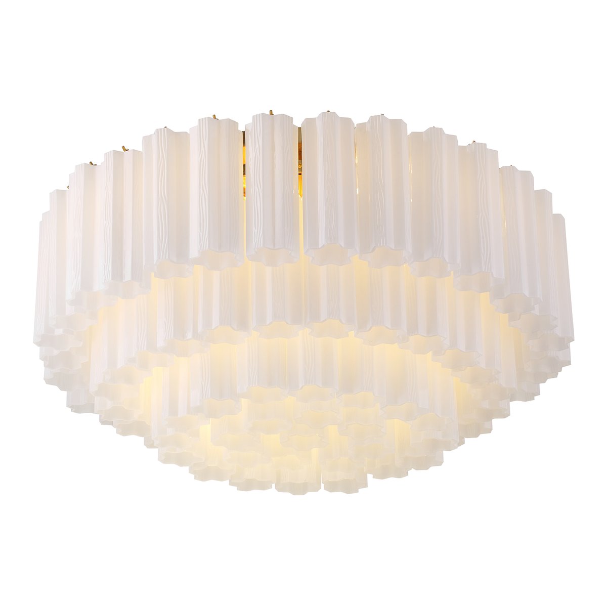 Eiruaya Ceiling Lamp Glass Tube Layered Amber