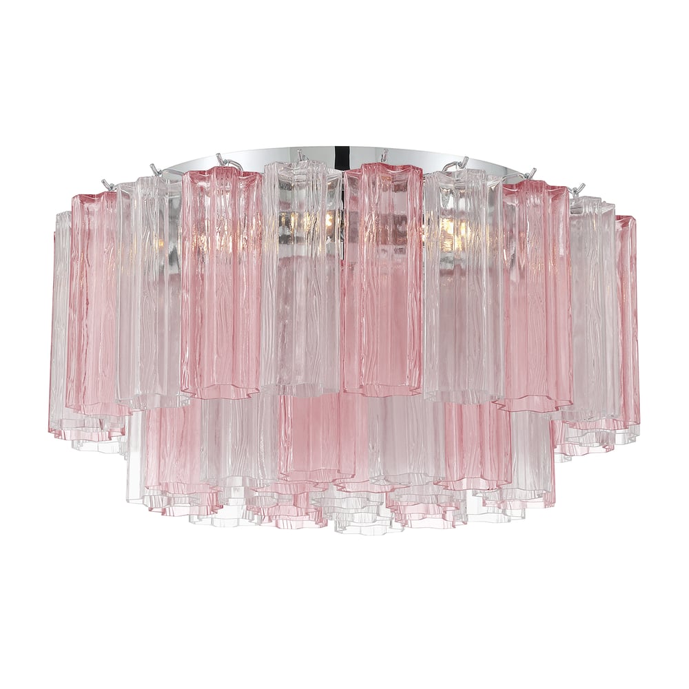 Eiruaya Ceiling Lamp Glass Tube Layered Amber