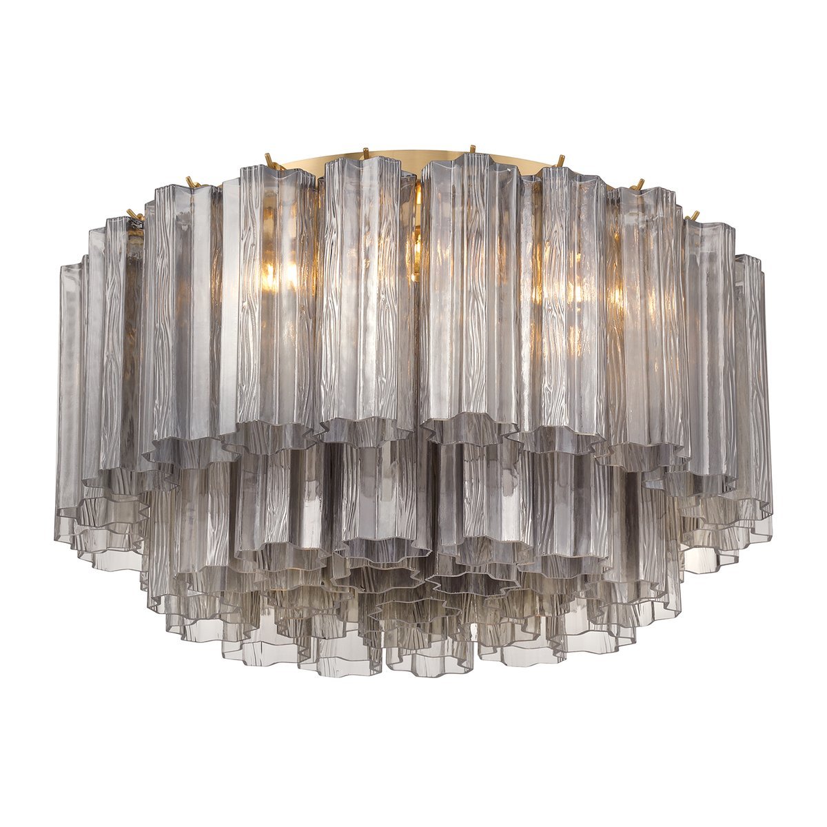 Eiruaya Ceiling Lamp Glass Tube Layered Amber