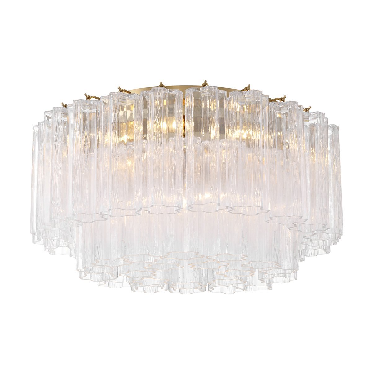 Eiruaya Ceiling Lamp Glass Tube Layered Amber