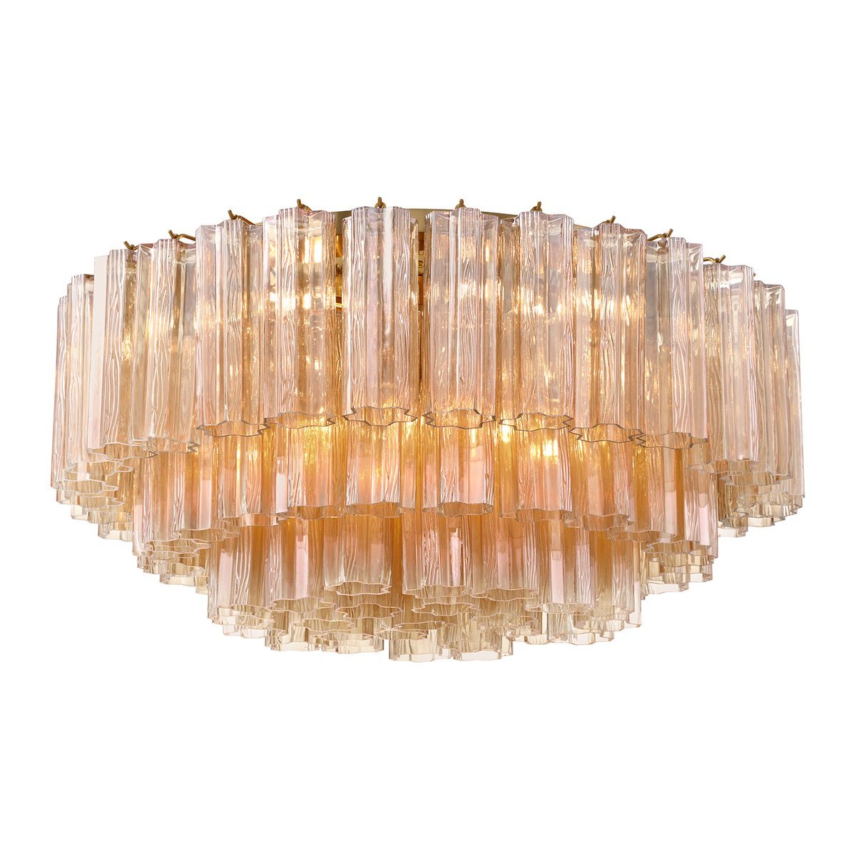Eiruaya Ceiling Lamp Glass Tube Layered Amber