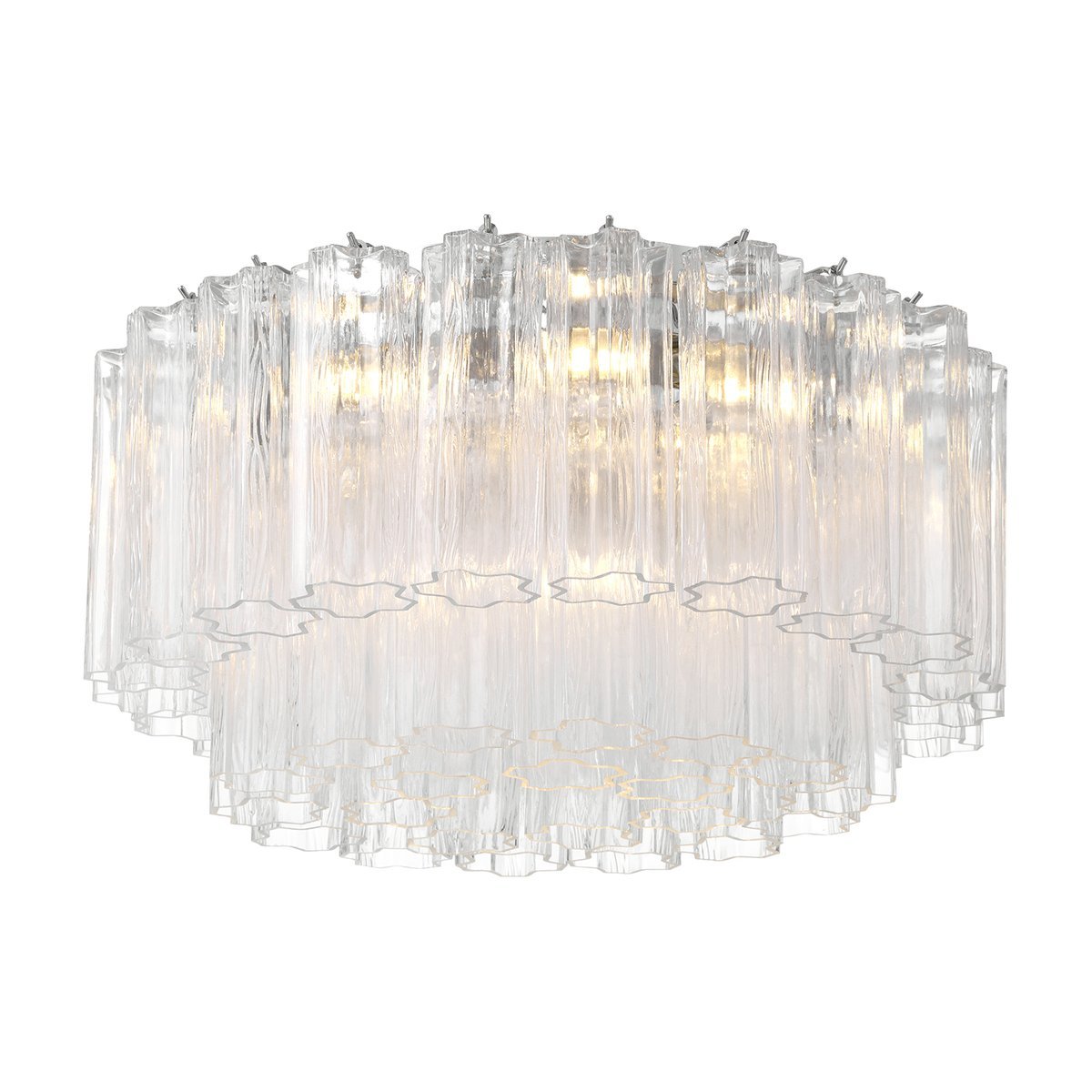 Eiruaya Ceiling Lamp Glass Tube Layered Amber