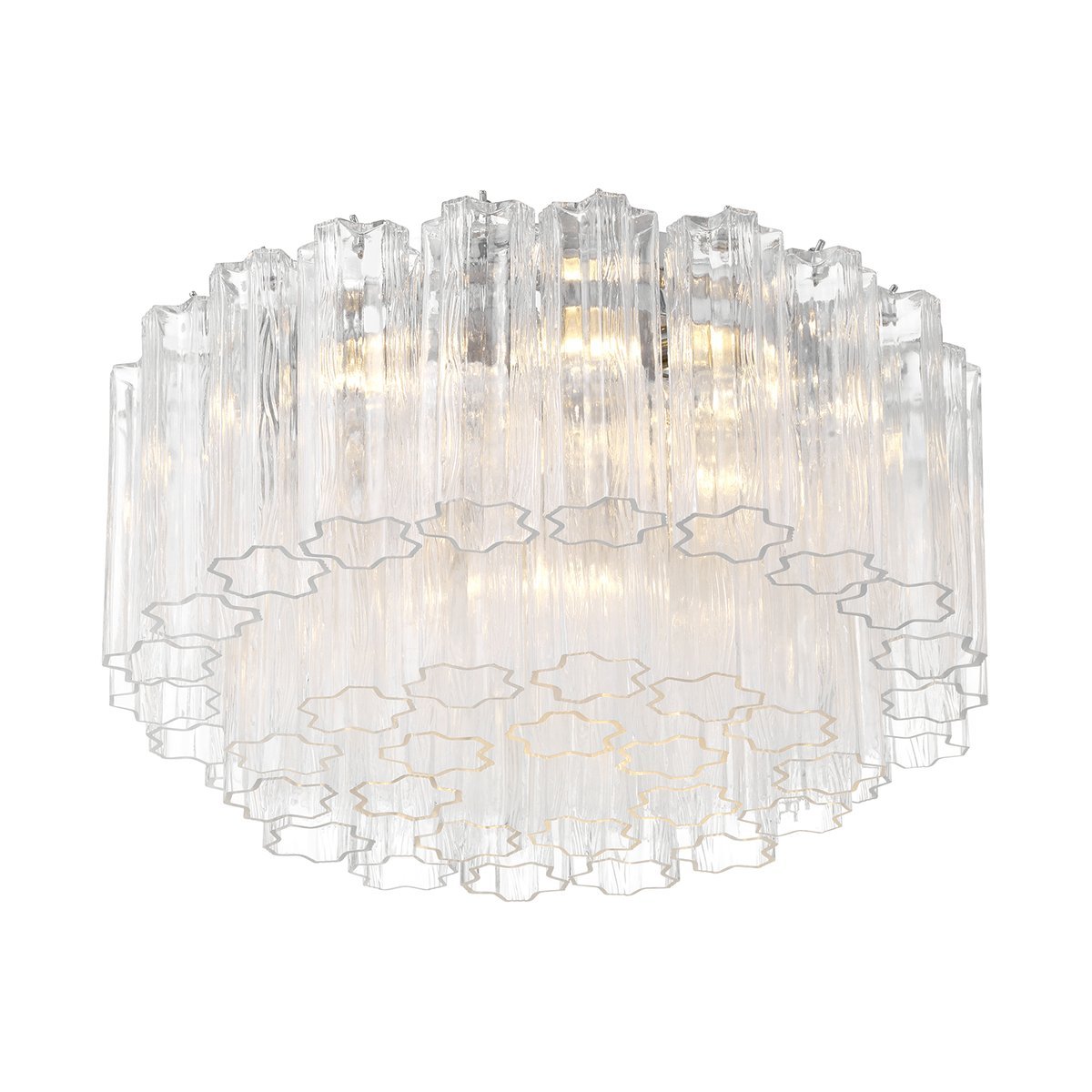 Eiruaya Ceiling Lamp Glass Tube Layered Amber