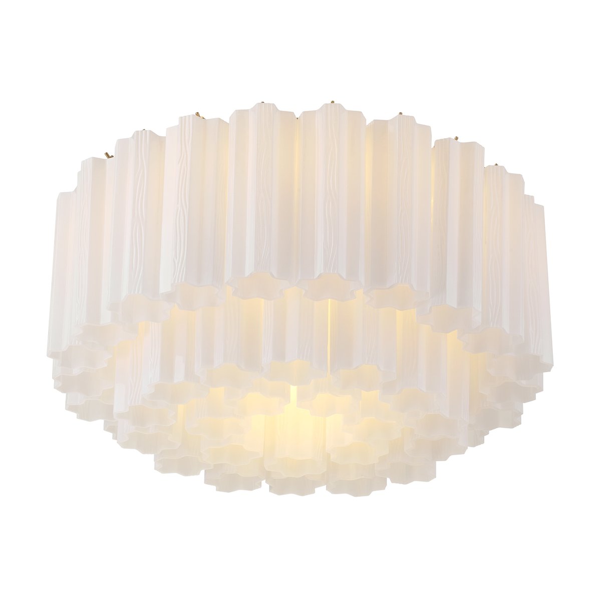 Eiruaya Ceiling Lamp Glass Tube Layered Amber