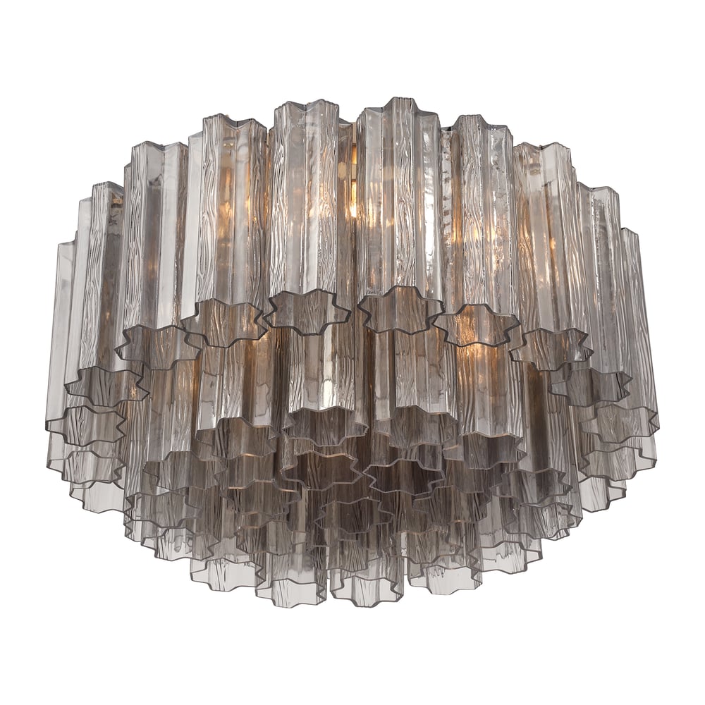 Eiruaya Ceiling Lamp Glass Tube Layered Amber