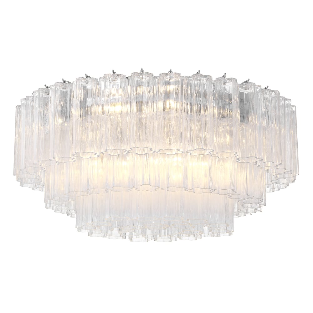 Eiruaya Ceiling Lamp Glass Tube Layered Amber