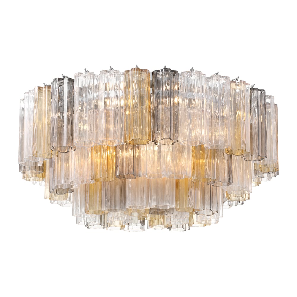 Eiruaya Ceiling Lamp Glass Tube Layered Amber