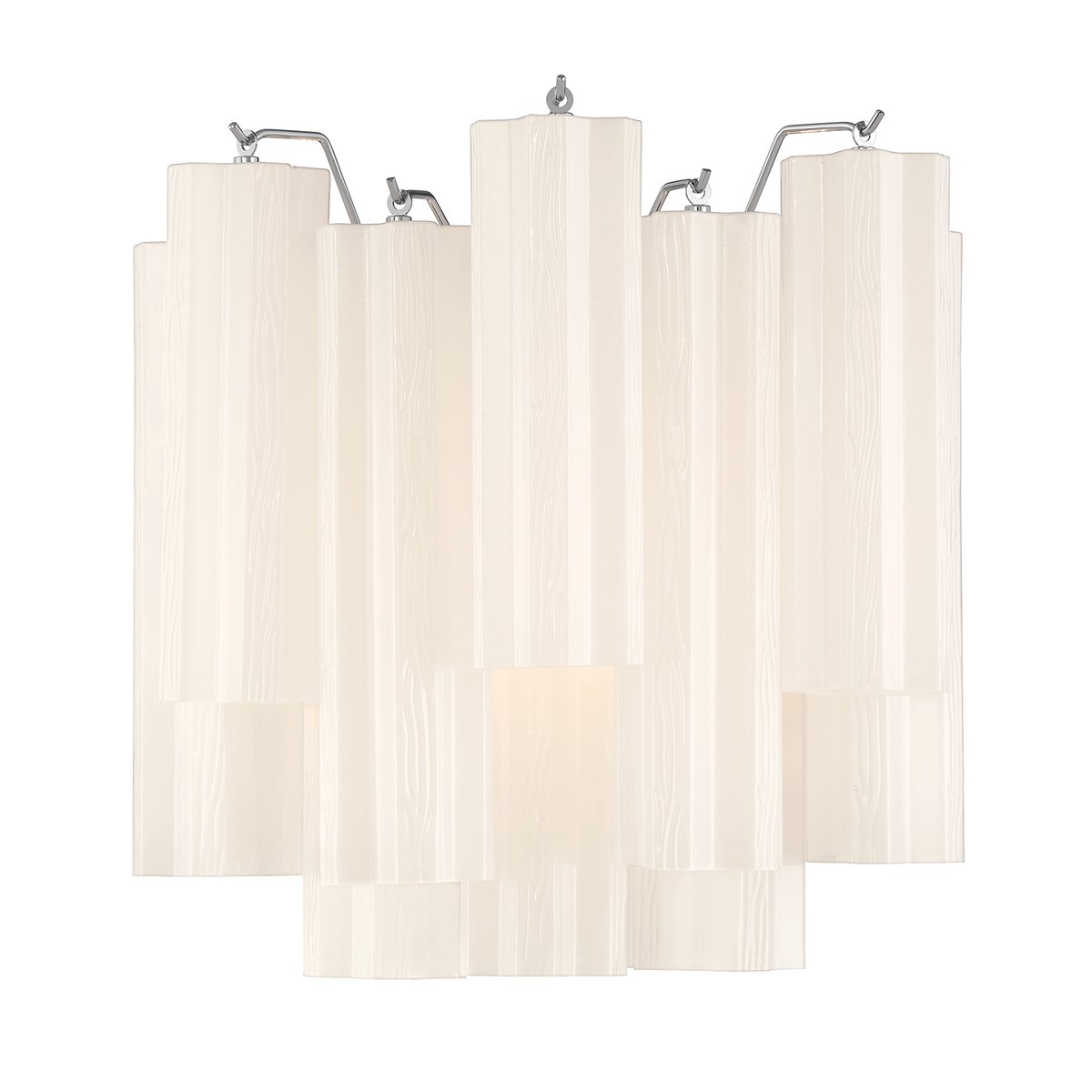 Ravo Wall Light Tronchi Glass Tube Tiered Amber Modern