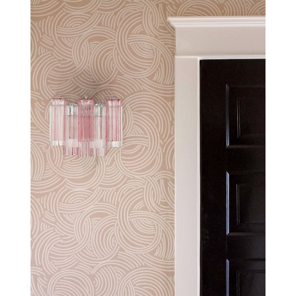 Ravo Wall Light Tronchi Glass Tube Tiered Amber Modern