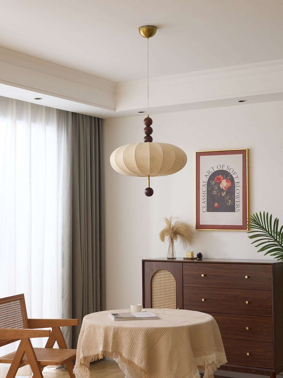 Koda Vintage Fabric Pendant Light