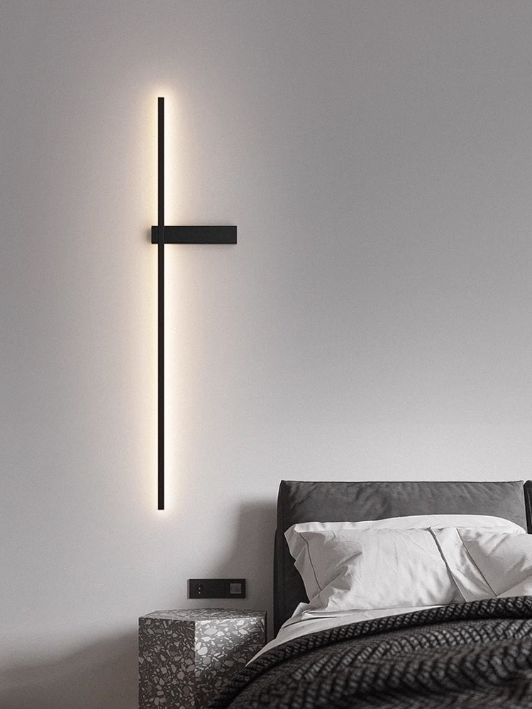 Mesv Linear Rechargeable Black Wall Lamp