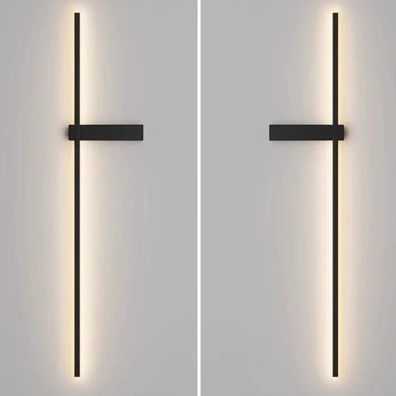 Mesv Linear Rechargeable Black Wall Lamp