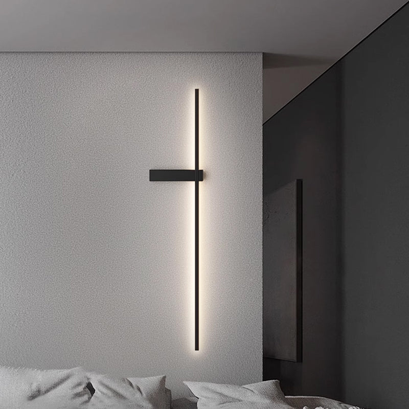 Mesv Linear Rechargeable Black Wall Lamp