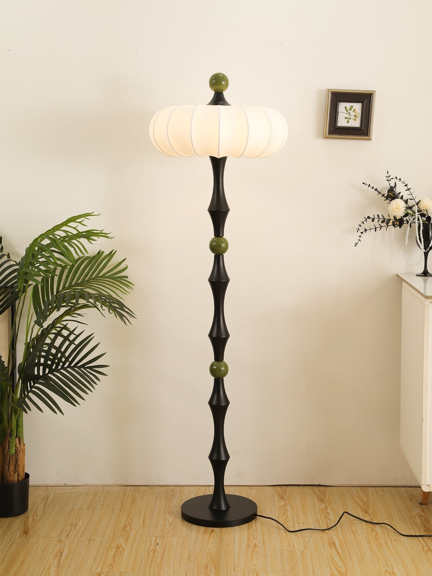 Sylirira Wood Silk Floor Lamp