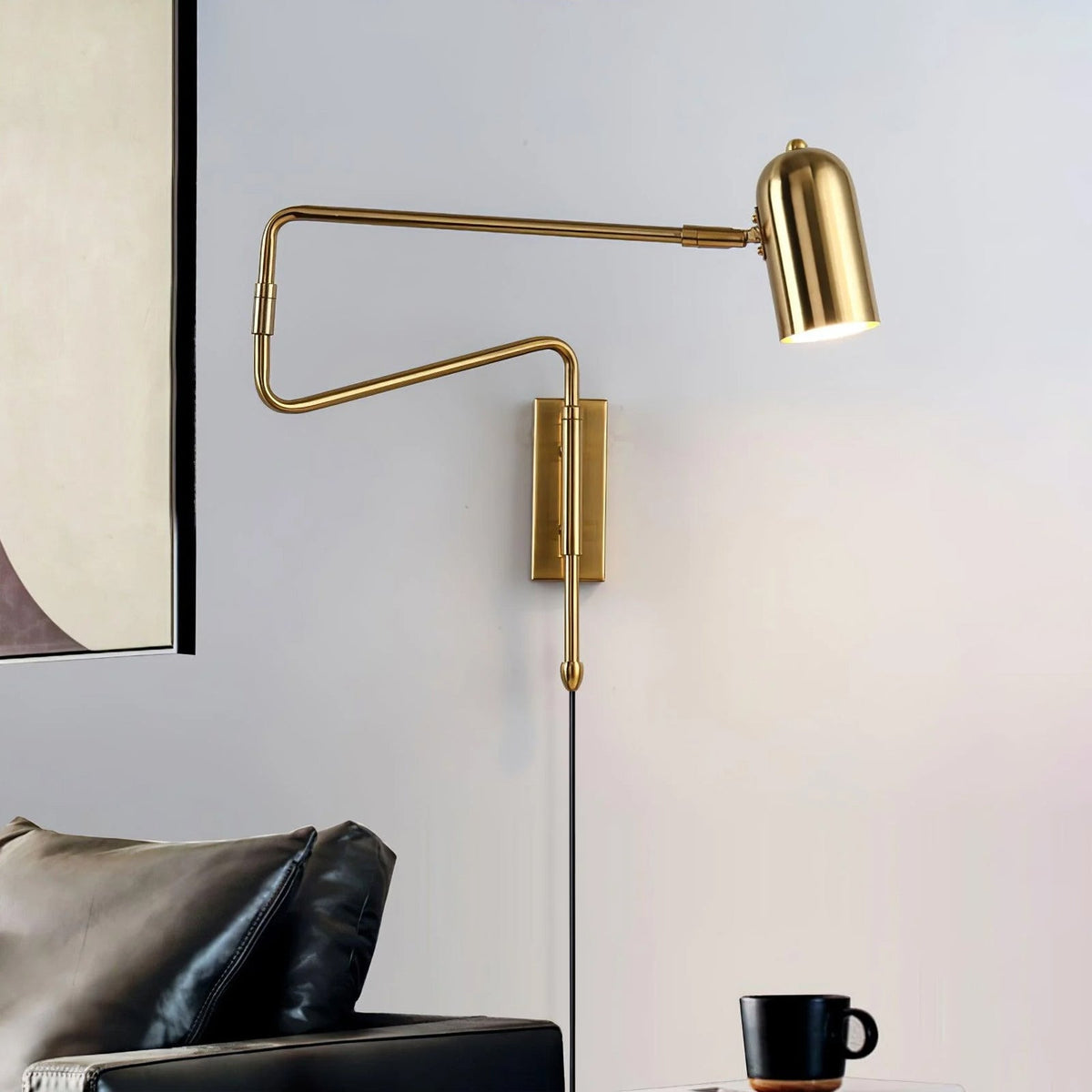 Nox Adjustable Arm Plug In Wall Lamp