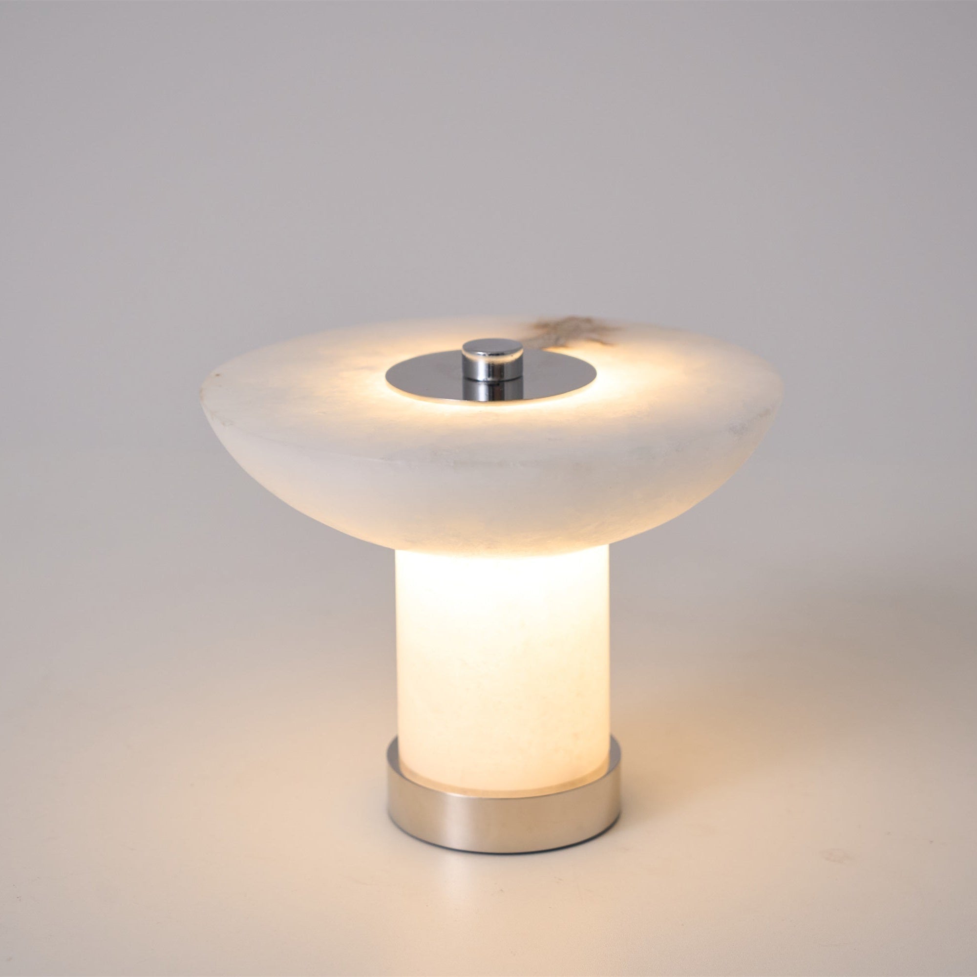 Eurnoran Mushroom Shaped Alabaster Table Lamp