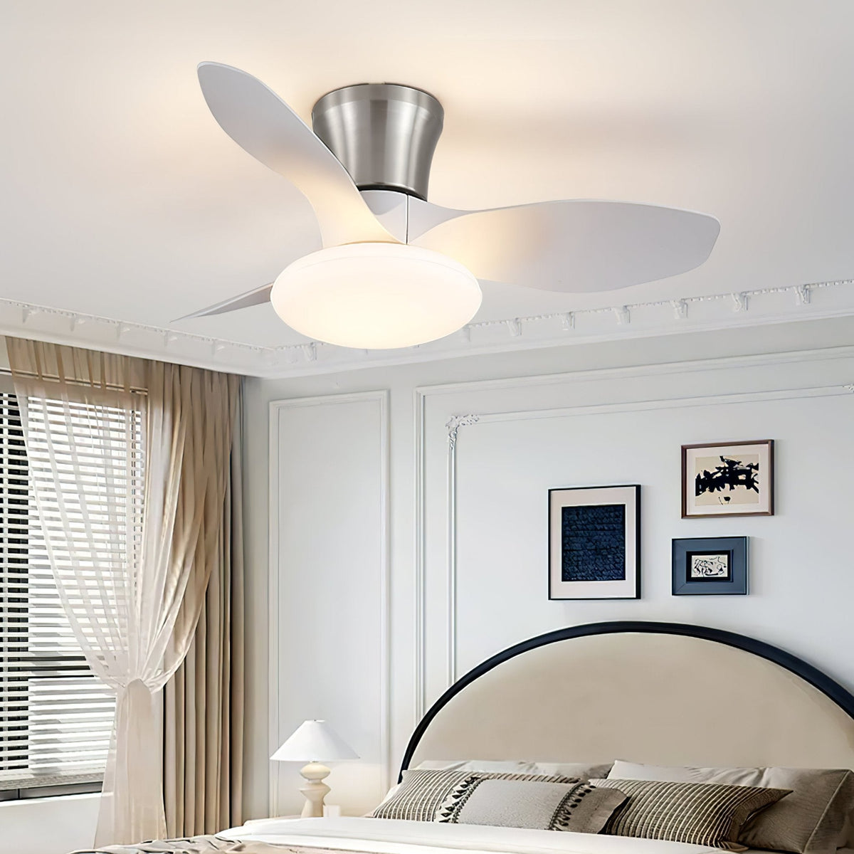 Velora Modern Wood Ceiling Fan Light