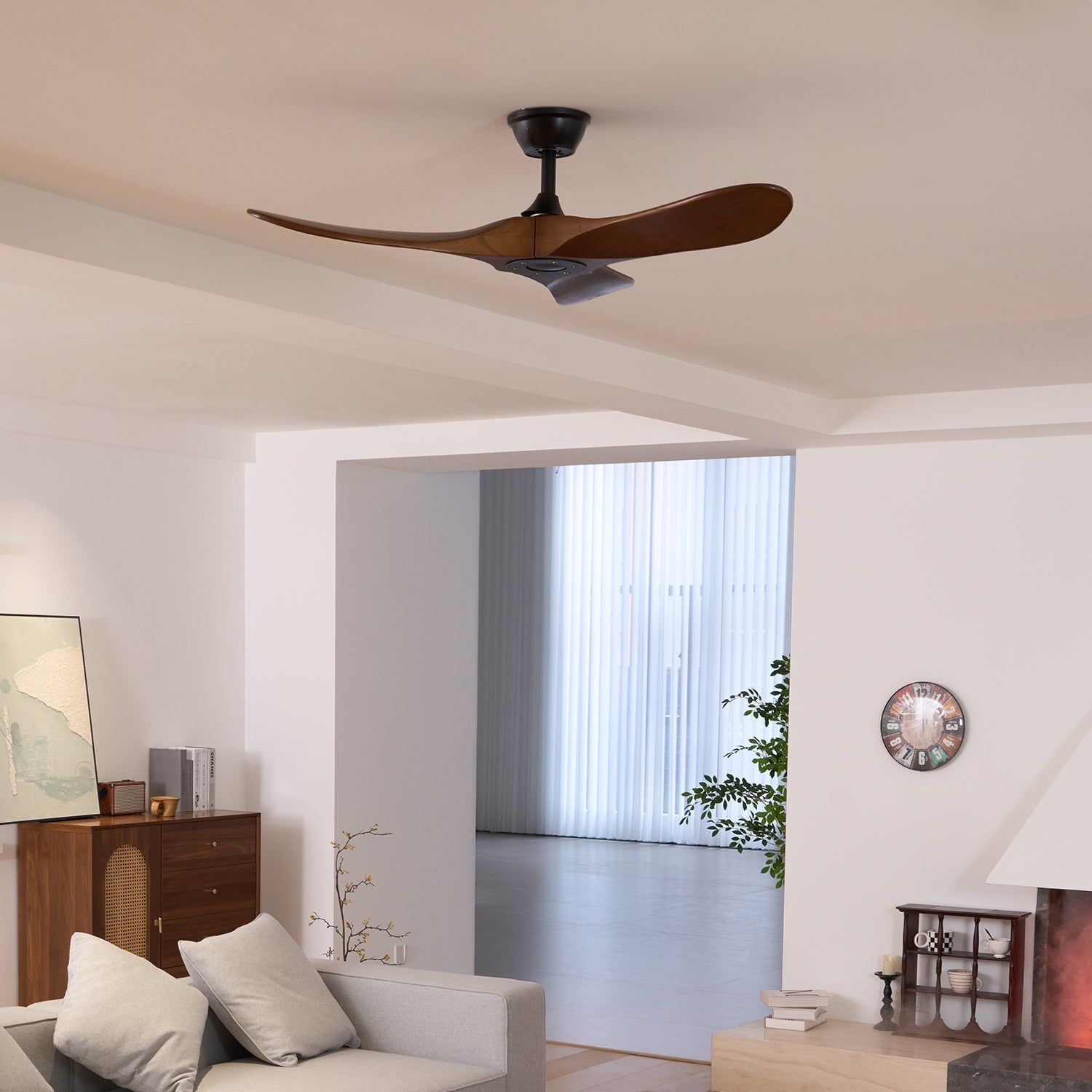 Orano Wood Ceiling Fan - Neutral Decor