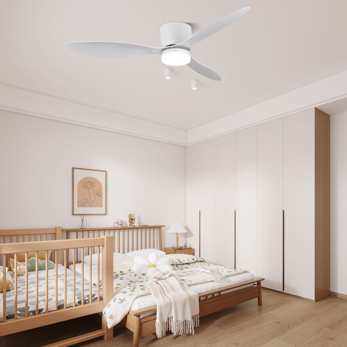 Matteo Wooden 42"/52" Ceiling Fan With Light