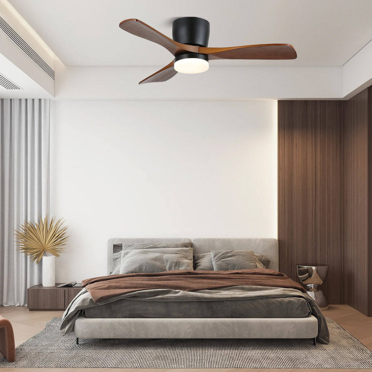 Matteo Wooden 42"/52" Ceiling Fan With Light