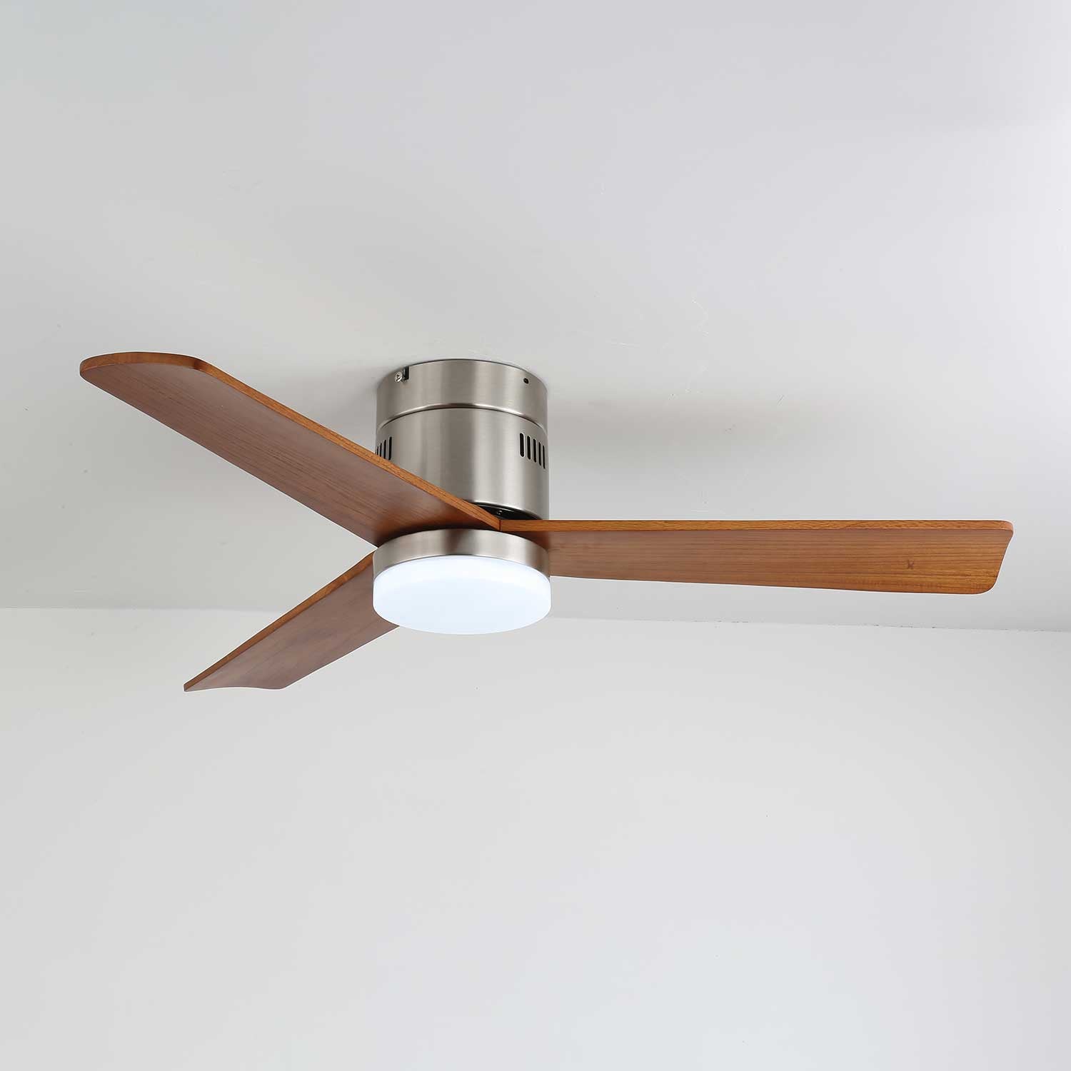 Eris Minimalist Wood Ceiling Fan Light