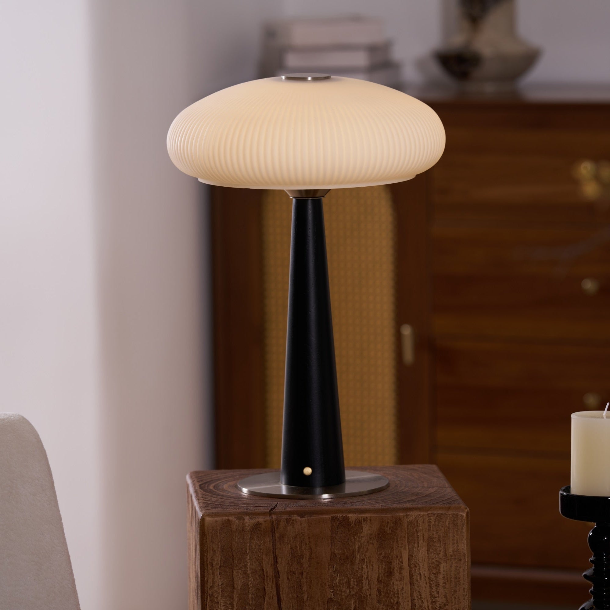 Glow Minimalist Wood Table Lamp