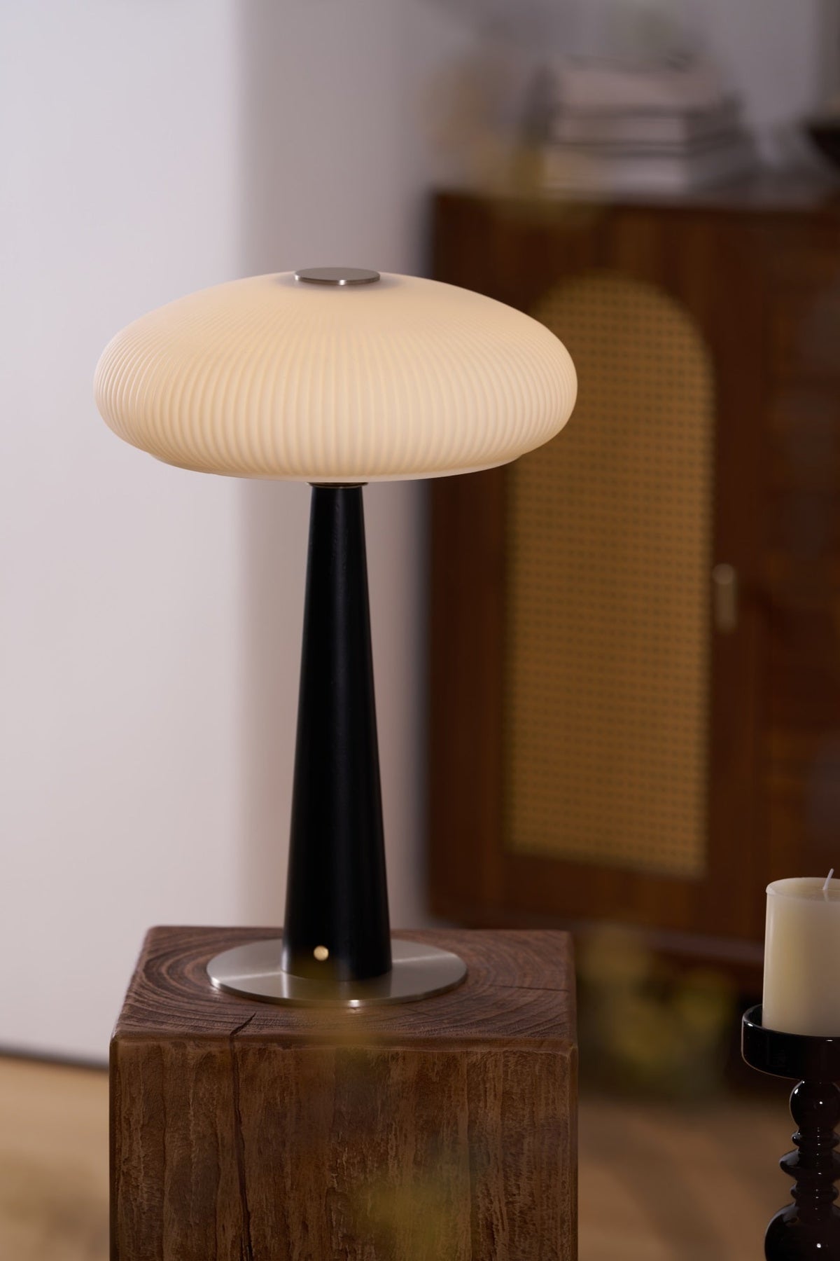 Glow Minimalist Wood Table Lamp