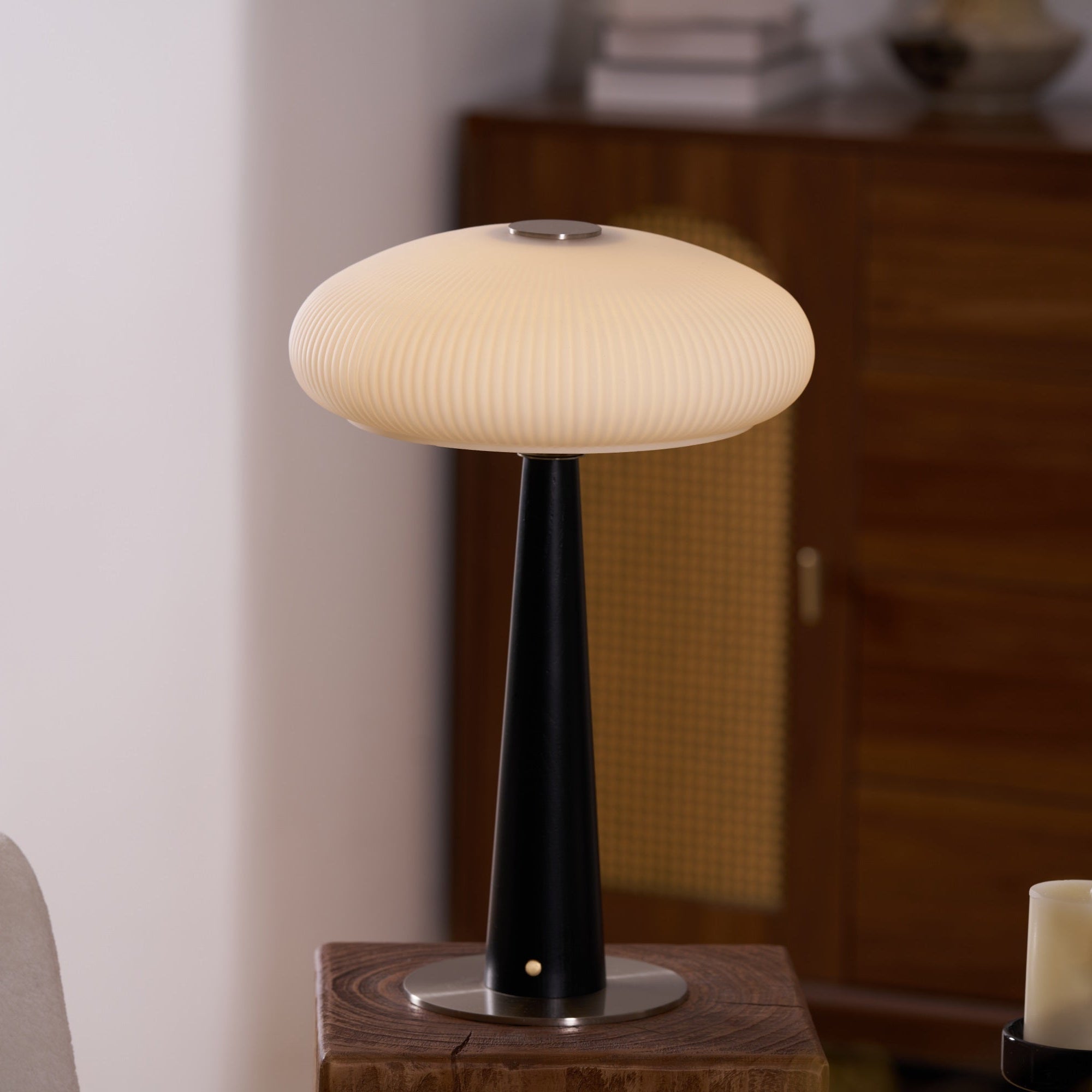 Glow Minimalist Wood Table Lamp