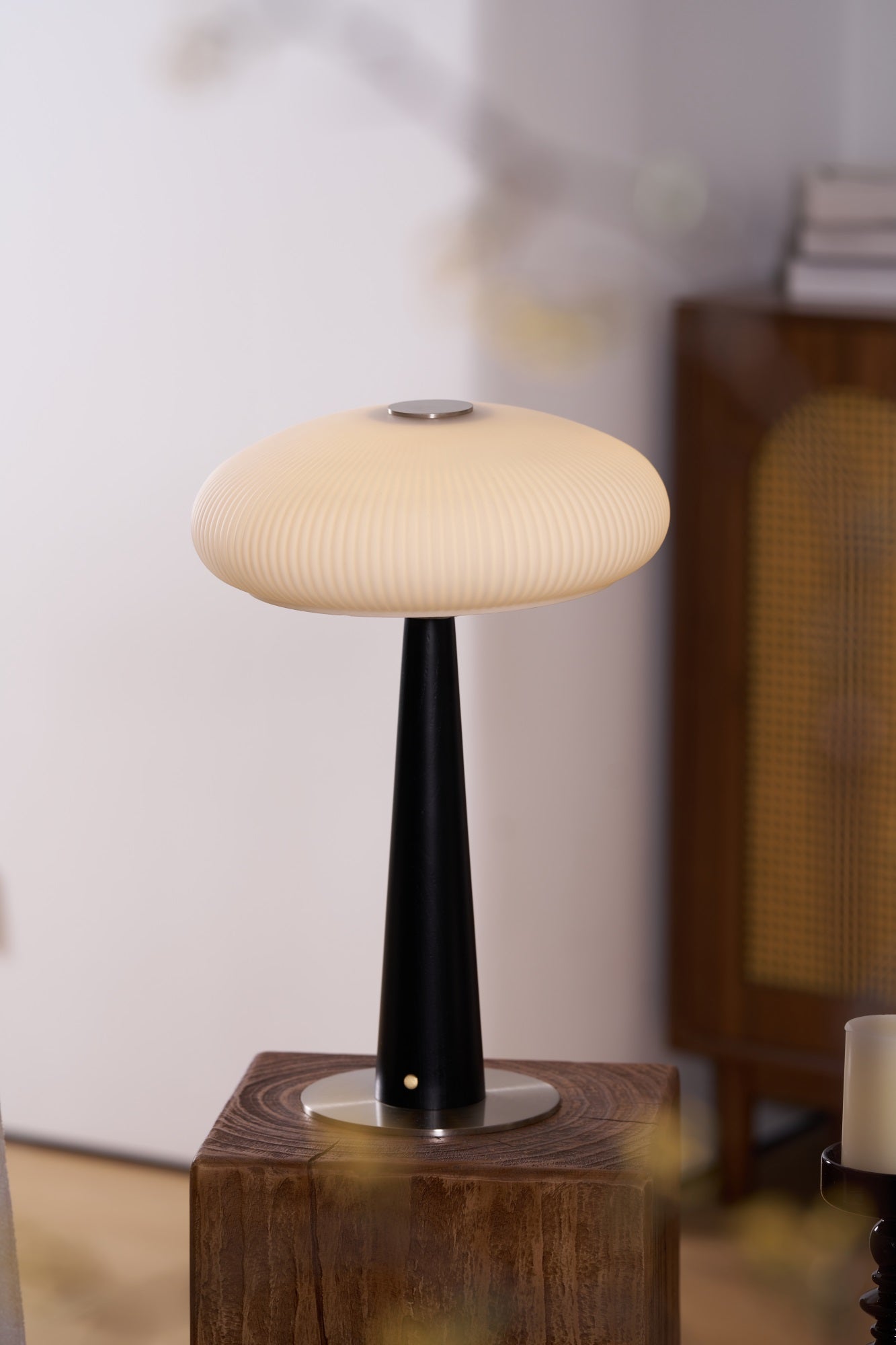 Glow Minimalist Wood Table Lamp