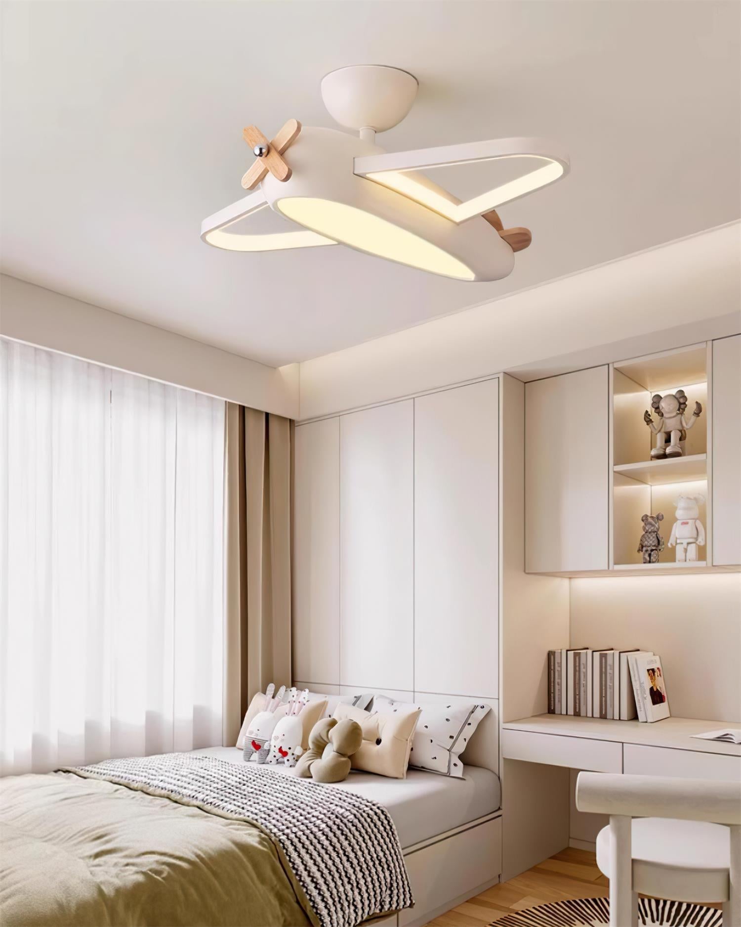 Ceiling Lamp Airplane for Kids’ Room with Playful Charm - Neutral Decor