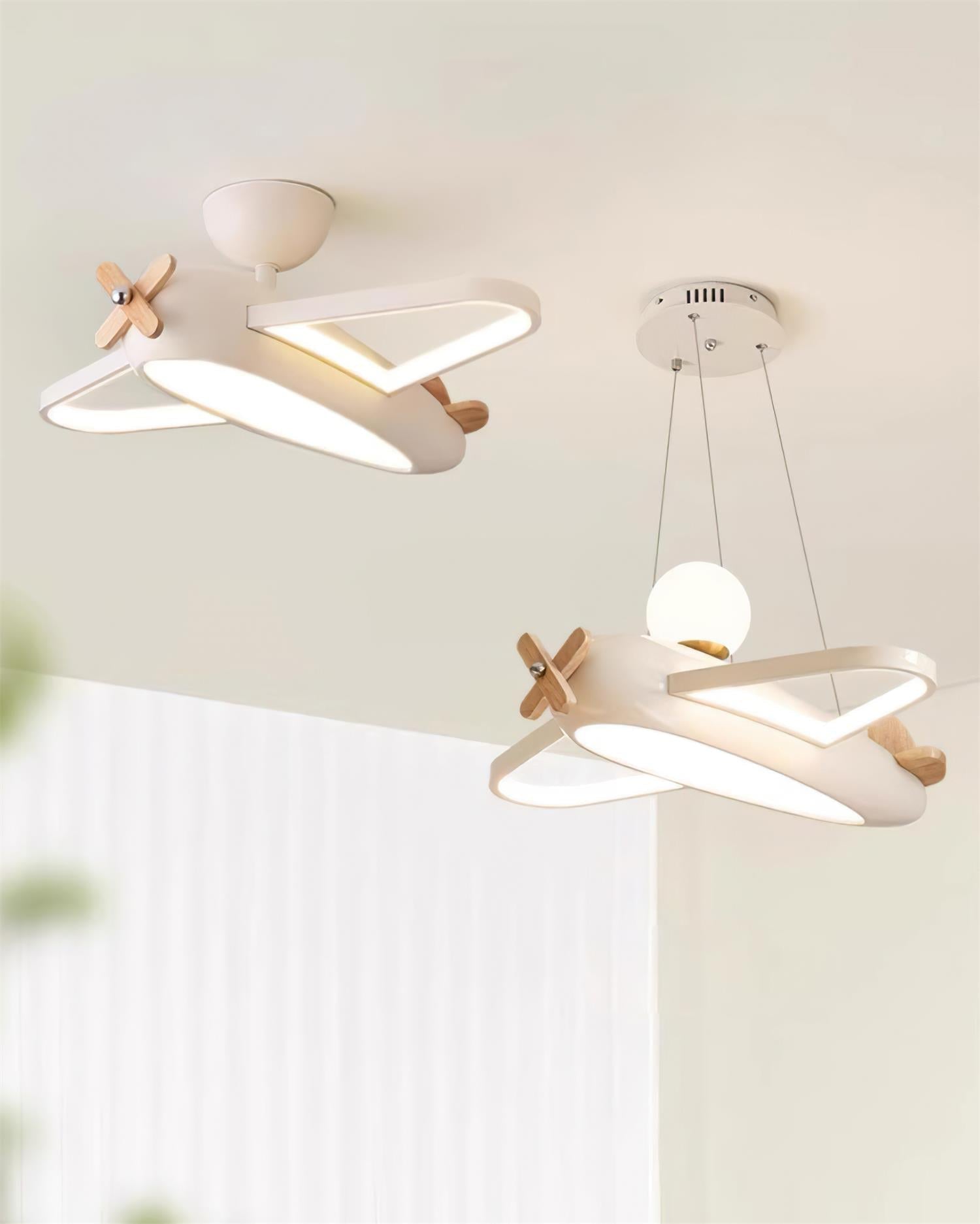 Ceiling Lamp Airplane for Kids’ Room with Playful Charm - Neutral Decor