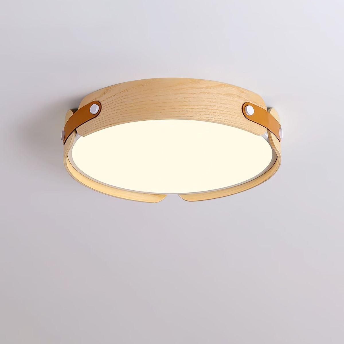 Rosestead Wood Flush Mount Ceiling Light