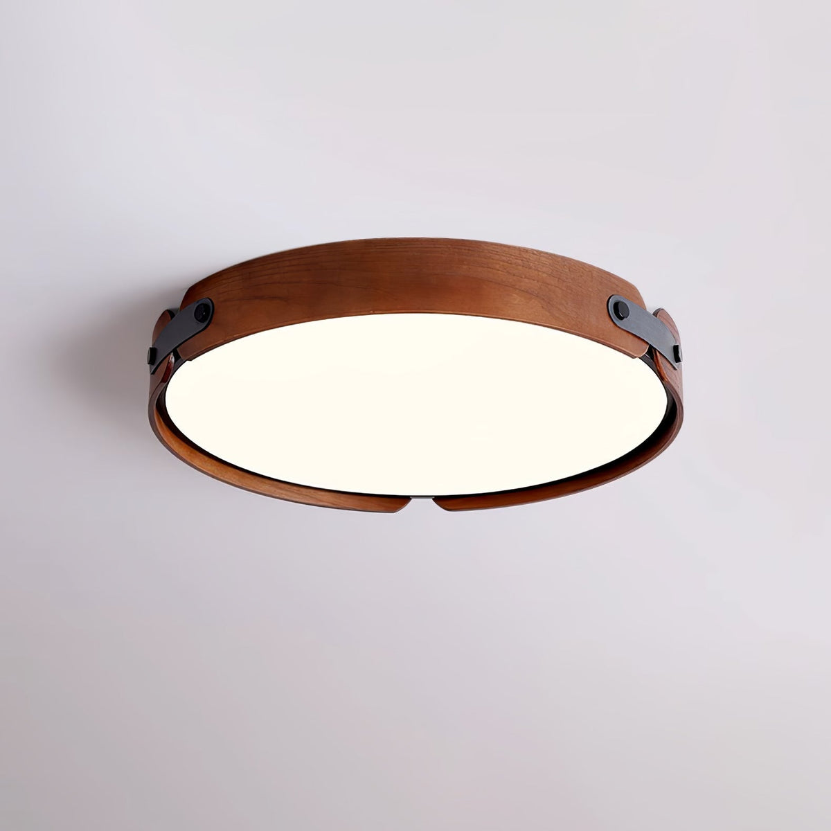 Rosestead Wood Flush Mount Ceiling Light